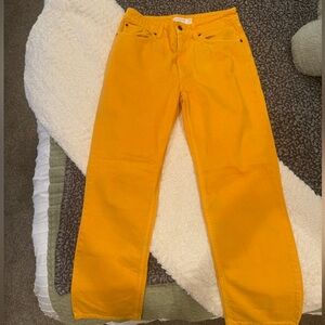 Topshop Orange Dad Jeans